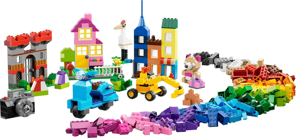 Classic Large Creative Brick Box 10698 Building Toy Set, Toy Storage Solution for Home or Classrooms, Interactive Building Toy for Kids, Boys, and Girls