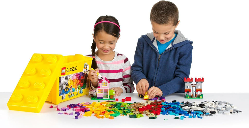 Classic Large Creative Brick Box 10698 Building Toy Set, Toy Storage Solution for Home or Classrooms, Interactive Building Toy for Kids, Boys, and Girls