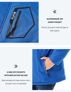 Boy'S Snowboarding Jacket Windproof Waterproof Thicken Fleece Hooded Warm Winter Snow Ski Coat for Kids (6-16 Years)