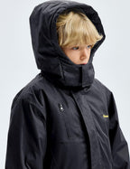 Boy'S Waterproof Ski Snow Jacket Fleece Windproof Winter Jacket with Hood