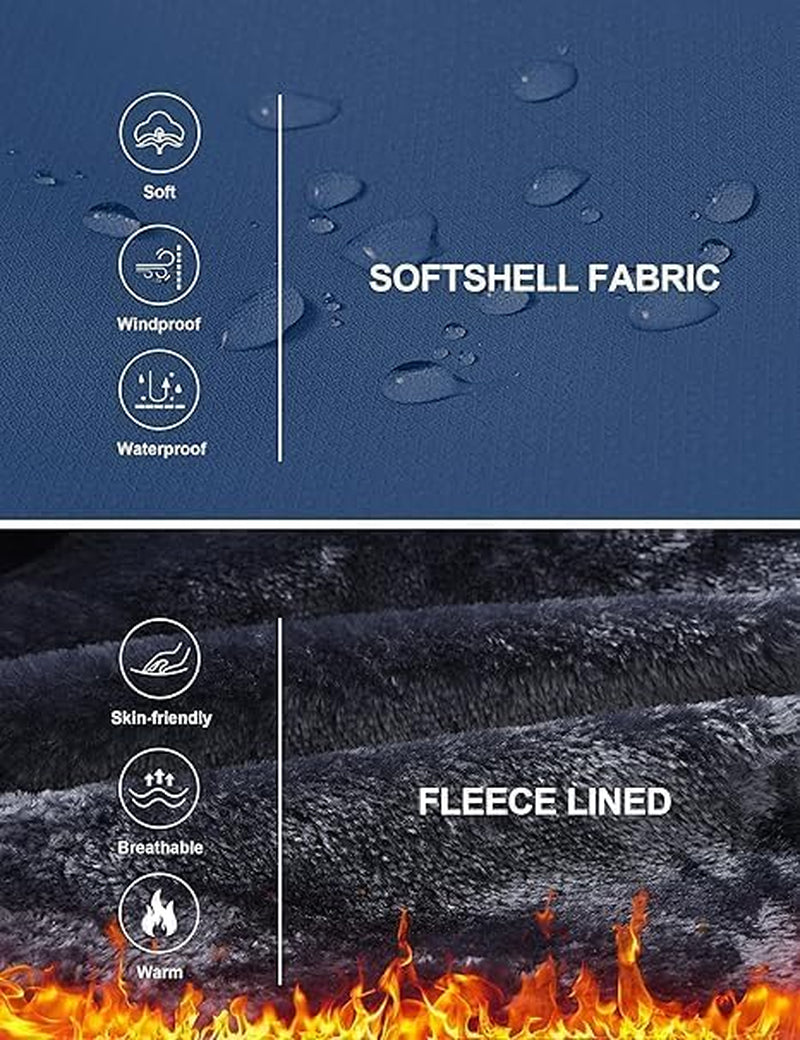 Boy'S Snowboarding Jacket Windproof Waterproof Thicken Fleece Hooded Warm Winter Snow Ski Coat for Kids (6-16 Years)