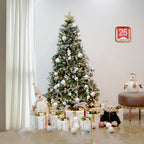 Artificial PVC Flocked Christmas Tree 7FT Snow Hinged Christmas Tree