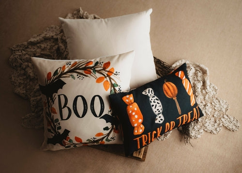 Boo Halloween Pillow